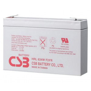 CSB Pb záložní akumulátor VRLA AGM 6V/9Ah (HRL634W F2)