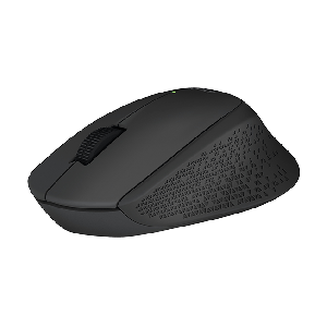 Logitech M280/Ergonomická/Optická/Pro praváky/1 000 DPI/Bezdrátová USB/Černá