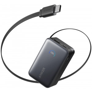 Anker Nano Powerbanka/10000mAh/ 45W/ integrovaný USB-C kabel/ černá