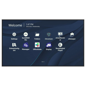 ViewSonic Prezentační Display CDE8630/86"/24-7 LCD/3840x2160/8ms/450cd/HDMI x 3/USB A x 2/USB-C/RJ45/RS232/repro/Android