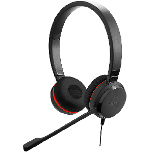 Jabra Evolve 30 II/Stereo/Jack/Drát/Černá
