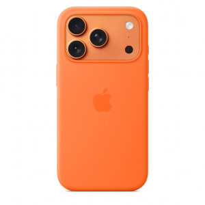 iPhone 17 Pro Silicone Case with MS – Orange / SK