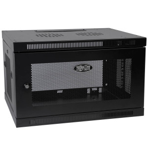 Skříň SmartRack 6U, Mini Rack, Š=600mm, Hl=550mm, hloubka pro přepínače, montáž na stěnu
