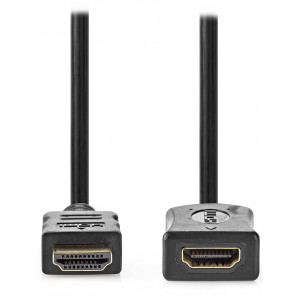 NEDIS prodlužovací High Speed HDMI 2.0 kabel s ethernetem/ 4K@60Hz/ zlacené konektory HDMI-HDMI/ černý/ bulk/ 5m