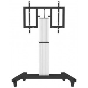 POŠKOZENÝ OBAL - Neomounts  PLASMA-M2500TSILVER / Motorised Mobile Floor Stand (90° tilt) - VESA 200x200 up to 800x600 / Silver