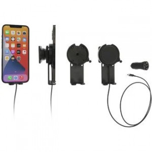 Brodit držák Magsafe pro iPhone 14/13/12/Mini/Pro/Plus/Max, s podpěrou, s nabíjením z CL/USB-C