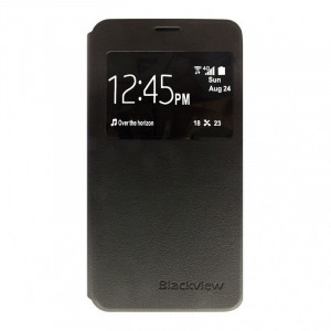 POŠKOZENÝ OBAL - iGET Flipové kožené pouzdro pro mobilní telefon BLACKVIEW ETA, černá barva