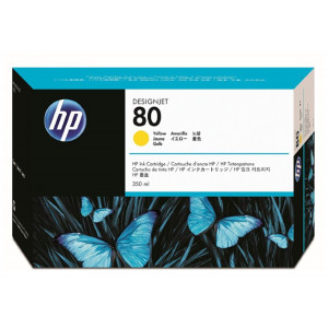 HP 80 Žlutá inkoustová kazeta, 350 ml