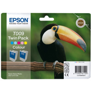 Epson inkoustová náplň/ C13T00940210/ MultiPack (2x náplň)/ StylusPhoto R1270/1290(T009)/ 5 barev