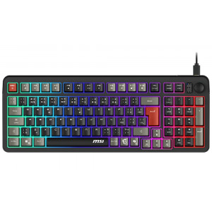 MSI herní klávesnice FORGE GK110/ drátová/ RGB podsvícení/ USB/ CZ+SK layout