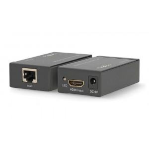 NEDIS HDMI extender/ přes Cat6/ do 60 m/ 1080p/ 1.65 Gbps/ kov/ antracit