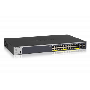 NETGEAR 24-Port Gigabit PoE+ (380W)  SmartManaged Pro Switch with 4 SFP Ports