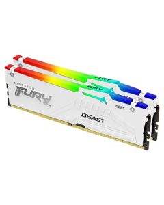 Kingston FURY Beast White/DDR5/32GB/5200MHz/CL40/2x16GB/RGB/White