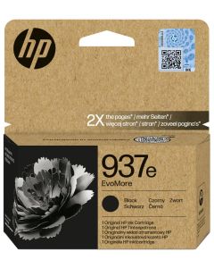 HP 937e Černá EvoMore originální inkoustová kazeta