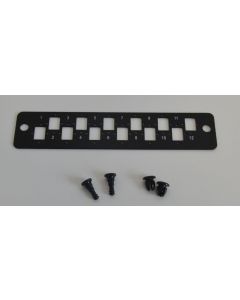 Čelo pro 19" 2U Optickou vanu pro 12xSC port
