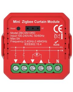 NEDIS chytrý spínač žaluzií/rolet/ 1000W/ připojení terminálu/ Zigbee 3.0/ Android/ iOS/ Nedis® SmartLife/ červený