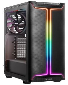 Be quiet! skříň PURE BASE 501DX / ATX / 3x140mm PWM fan / ARGB LED pásek / USB3.2 / temperované sklo / černá