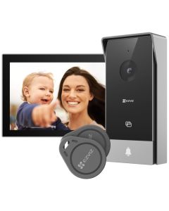 EZVIZ chytrý domácí interkom HP5/ Wi-Fi/ 2K/ 7" dotykový monitor/ videotelefon/ bezdrátový zvonek/ IP65/ černo-stříbrný