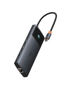 Baseus Metal Gleam II Series 10v1 USB-C HUB Dokovací Stanice Cosmic Black