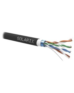 Solarix instalační kabel CAT5E FTP PVC+PE Fca dvojitý plášť 305m/cívka