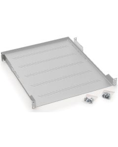 Triton 19" polička s perforací 1U/750mm, max.nosnost 40kg RAL7035, šedá