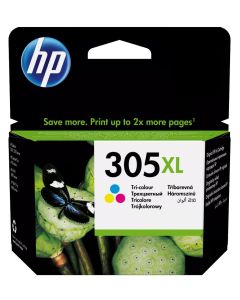 HP inkoustová kazeta 305XL (CMY originál) pro - DeskJet 2300, 2710, 2720, DeskJet Plus 4100, ENVY 6000, ENVY Pro 6400