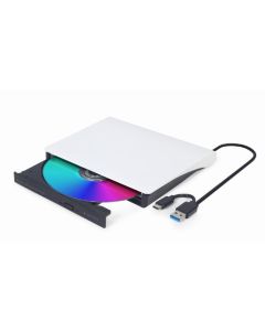 GEMBIRD externí USB DVD mechanika, černobílá
