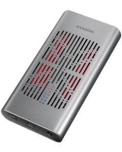 AXAGON box pro 2x M.2 NVMe SSD s funkcí klonování / EEM2-20GD / USB-C / USB 3.2 Gen2 / kabel 30cm USB-C na USB-C