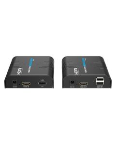 XtendLan HDMI přenos po LAN, vysílač a přijímač, IP/UDP, 100Mbps@1080p, přenos USB, funkce KVM