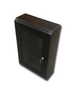 10" rack jednodílný 12U/140 DATACOM černý skl.dveře