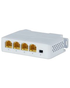 XtendLan PoE/LAN extender, 1x PoE-in 90W 802.3bt, 3x PoE-out 60W 802.3af/at, Gigabit