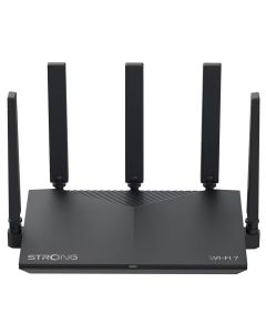 STRONG Wi-Fi 7 router ROUTERBE3600/ Wi-Fi 7/ 3600 Mb/s/ 3x LAN/ 1x WAN/ 5x vnější 3dBi anténa/ černý
