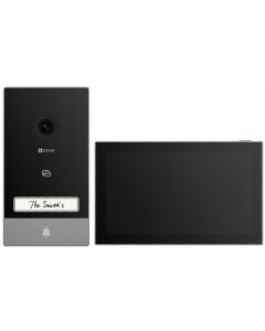 EZVIZ chytrý domácí interkom HP7/ Wi-Fi/ 2K/ 7" dotykový monitor/ videotelefon/ bezdrátový zvonek/ IP65/ černo-stříbrný