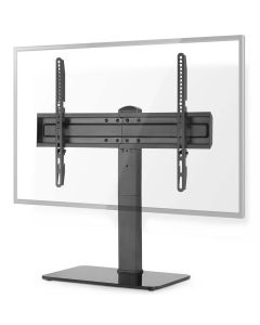 NEDIS stolní TV stojan/ 37 - 70 "/ nosnost 40 kg/ nastavitelné výšky/ fixní/ ocel/tvrzené sklo/ černý