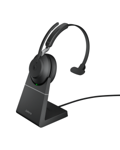 Jabra Evolve2 65/Mono/BT/Bezdrát/Stand/Černá
