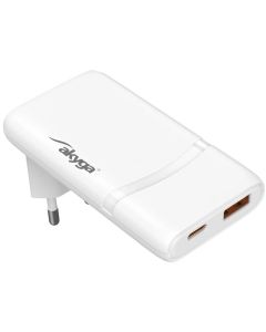TRX USB Nabíječka AK-CH-31 USB-A + USB-C PD 5-20V / max. 3.25A 65W Quick Charge 4+ GaN