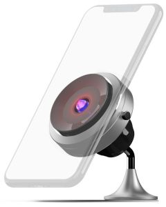 MISURA držák mobilu s elektrickou přísavkou a bezdrátovým nabíjením MA05 - stříbrný
