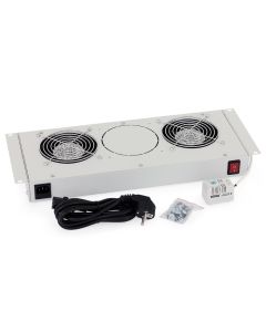 Triton 19" ventilační jednotka pro nástěnné rozvaděče, 1 ventilátor, bimetalový termostat