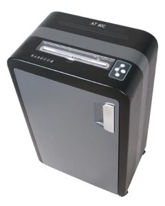 AT skartovač AT-60C/ řez 3,8x40 mm/ prac. šíře 230 mm/ kapacita 25 listů/ objem koše 35 l/ stupeň utajení P4/ šedo-černý