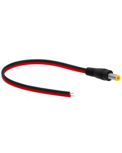 XtendLan Napájecí kabel/pigtail s jedním konektorem (jack 2,1mm samec) k zařízení, vodiče 2x 0,75mm2, délka 30cm