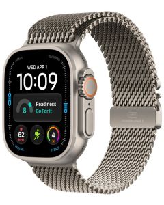 Apple Watch Ultra 4 Cellular 49mm přírodní titan s přírodním titanovým milánským tahem - L