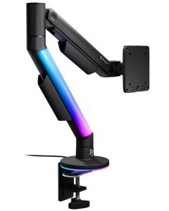 AROZZI ALZARE RGB Black/ stolní držák pro monitory/ RGB/ plynový píst/ kovový/ černý