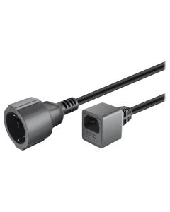 PremiumCord Prodlužovací přívod 230V s EURO konektorem C14 (IEC connection) , 1,5m