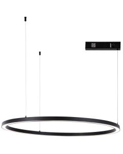 IMMAX NEO FINO NEW SMART závěsné svítidlo 1 kruh, 80cm, 60W, černé, Zigbee 3.0, TUYA