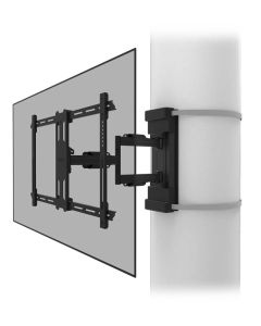 Neomounts Select WL40S-910BL16/Držák displeje/na sloup 25-100 cm/40-75"/sklopný/rotace/3čepy/VESA 600X400/nosn. 45kg/čer
