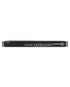 QNAP řízený switch QSW-M5218P-6F12T (6x 25GbE SFP28 port, 12x 10GbE PoE RJ45 port, L3)