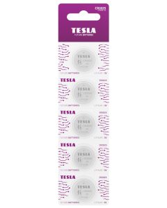 TESLA lithiová baterie CR2025, blister, 5 ks