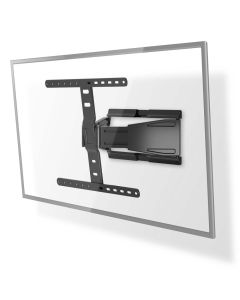 NEDIS nástěnný TV držák/ 43 - 90"/ nosnost 50 kg/ náklon -15 - 3°/ otočný -30 - 30°/ Full Motion/ ocel/ černý