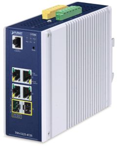 Planet TSN-5225-4T2S průmyslový TSN L2+ switch, 4x1Gb, 2x2.5G SFP, 1x RJ45-to-RS232, RING, 1588PTP, -40~75°C