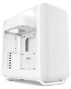 HYTE skříň X50 Snow White / prosklená zaoblená bočnice / bez zdroje / 1x USB-C / 2x USB-A